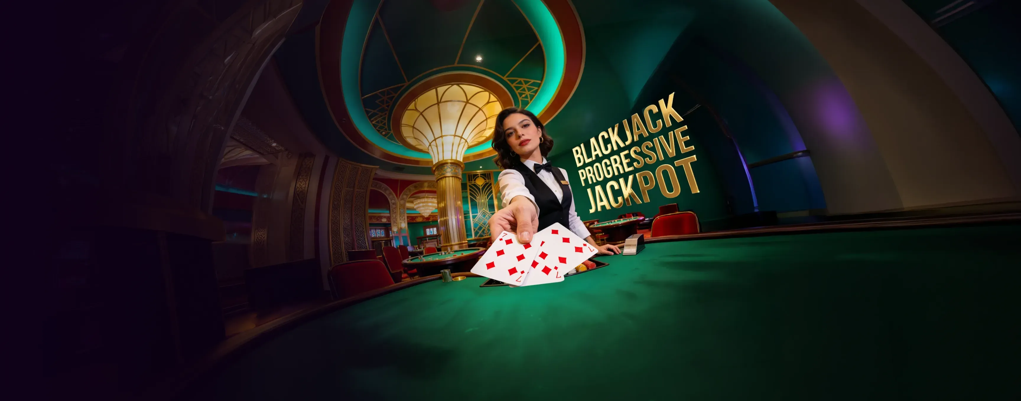 Super 7-7-7 Blackjack Progressive Jackpot