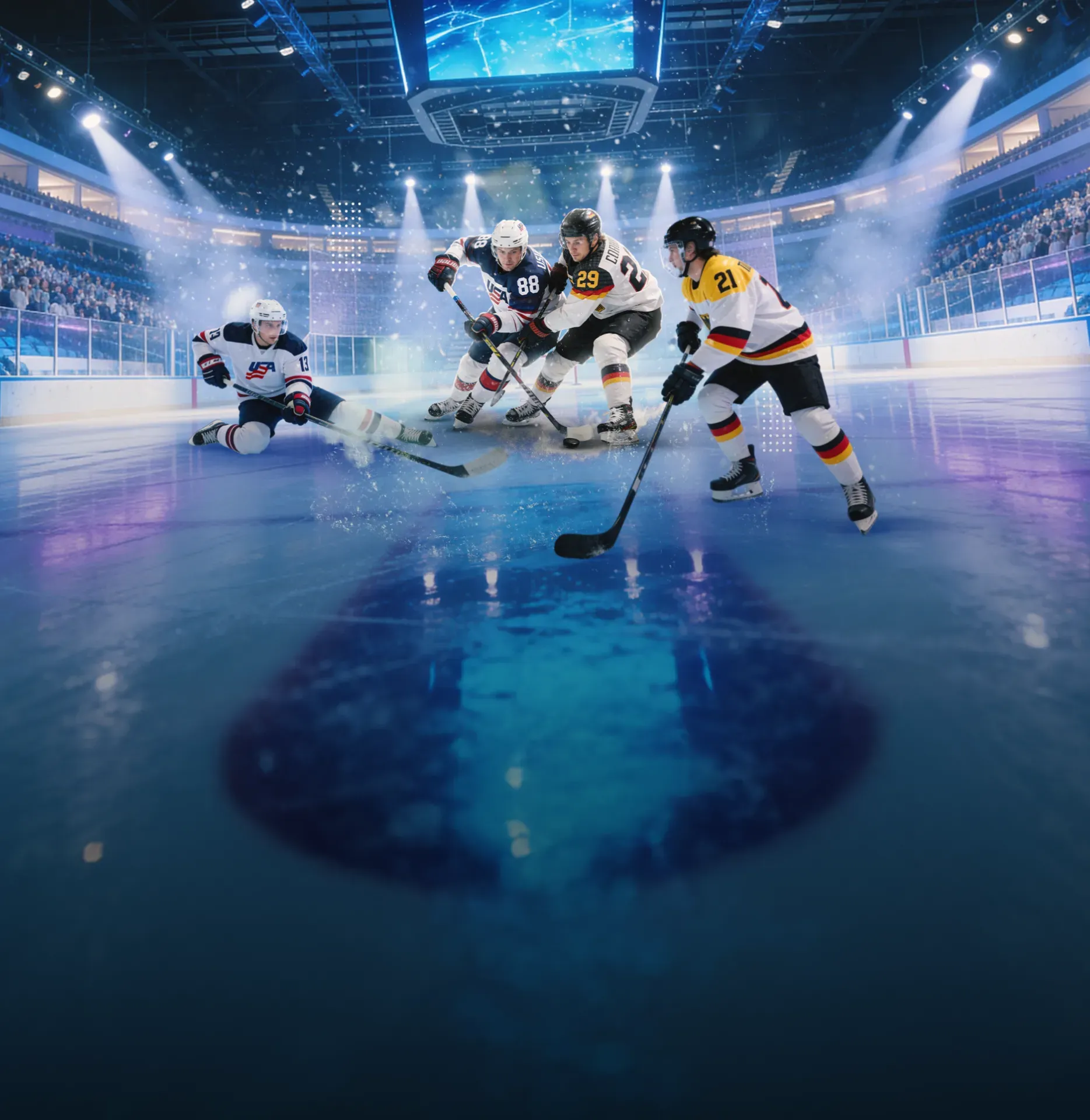 NHL Patriotics Pucks