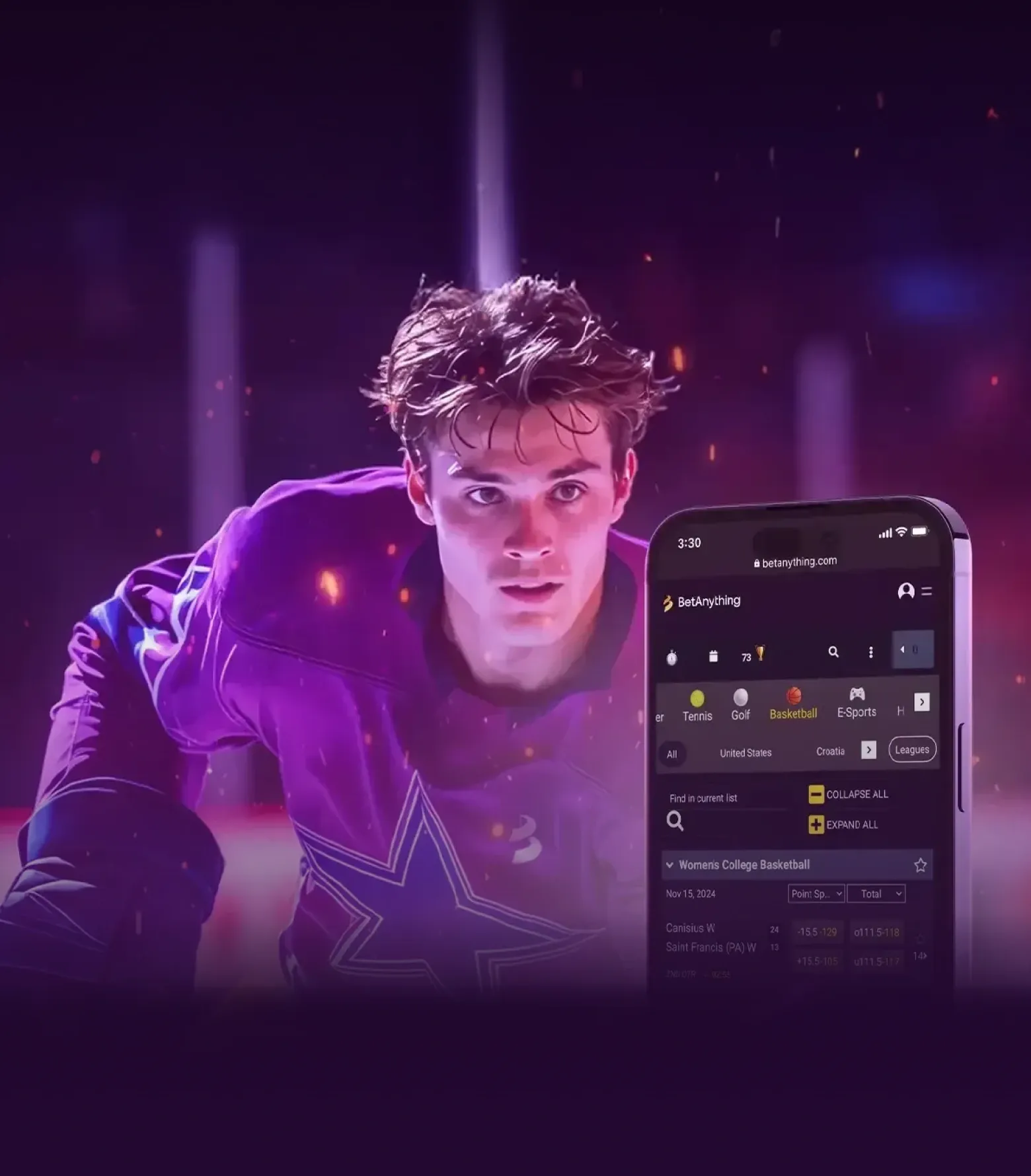 Live Betting betting option