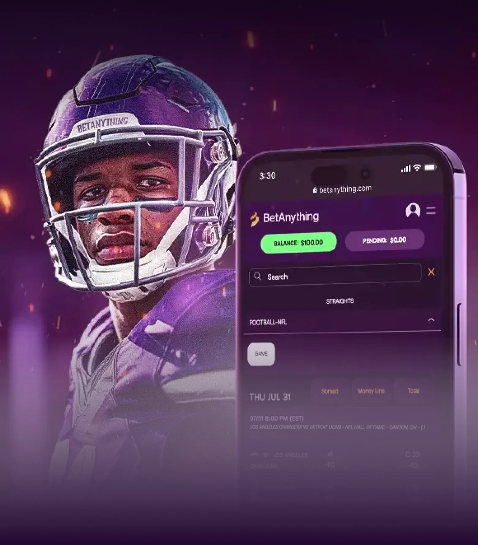 Sports+ betting option